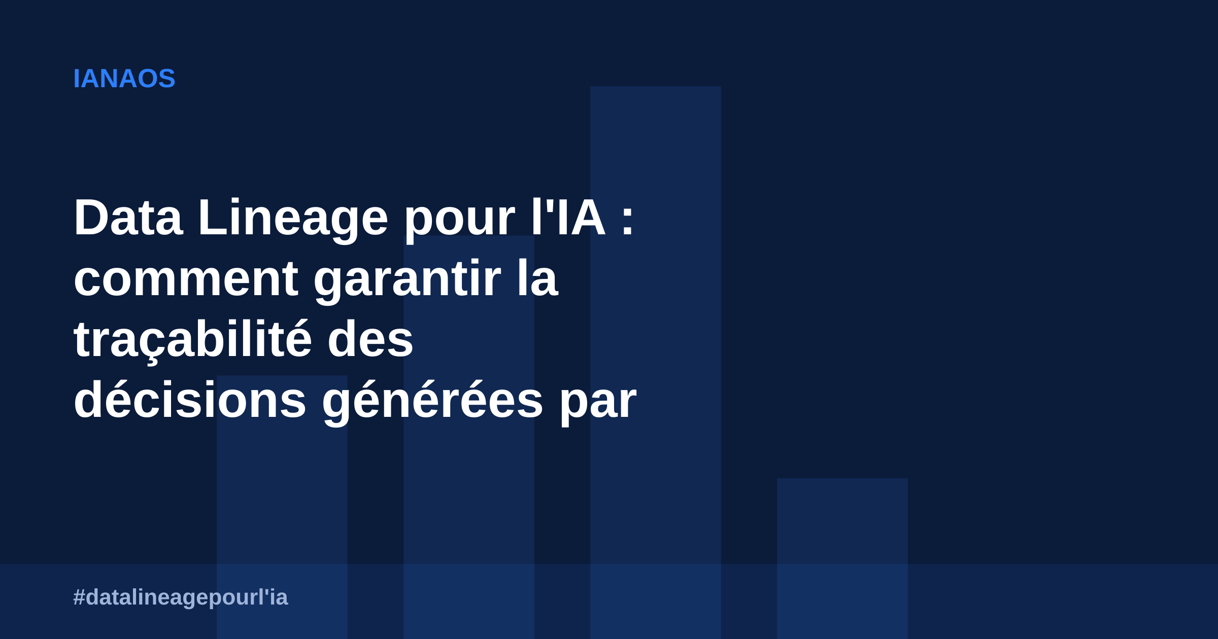 Data Lineage pour l&rsquo;IA : comment garantir la traçabilité des décisions générées par LLM